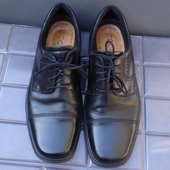 SIZE EU 44. ECCO Helsinki leather oxfords shoes. - Picture 2 of 16
